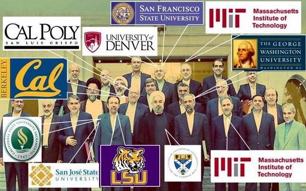 Iran-cabinet members with Ph.D. degrees from U.S. universities