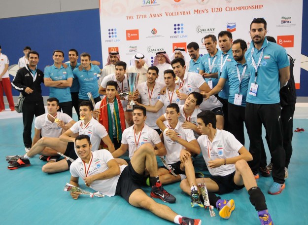 2014 Asian U20 Men Volleyball Championship in Bahrain - Gold Medal Match - Iran 3 - China 0_01