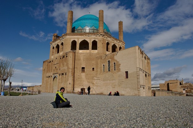 Iran, Gonbad-e Sultanieh, a spectacular 14th century domed mausoleum