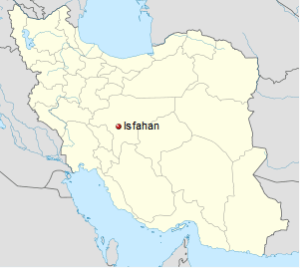 Iran Isfahan Esfahan Map