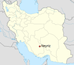 Iran, Neyriz map